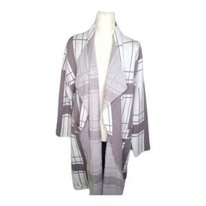 Twelfth‎ Love Size Large Grey and White Longsleeve Duster